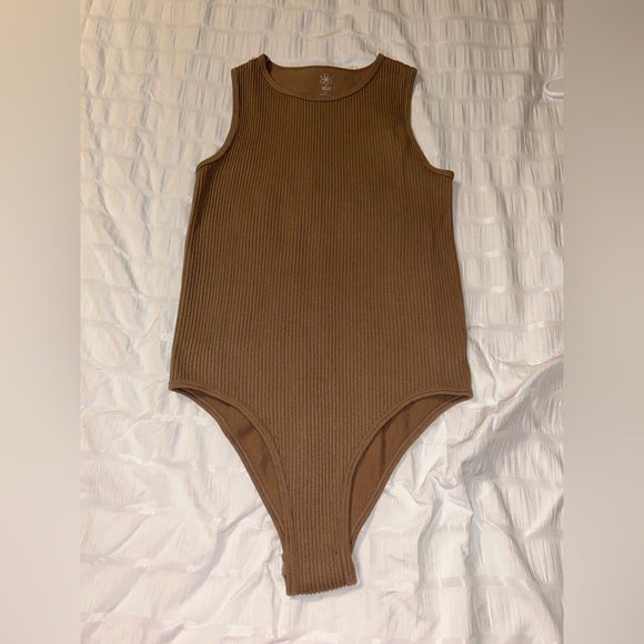 Two Bodysuits black and tan/brown - Picture 3 of 4